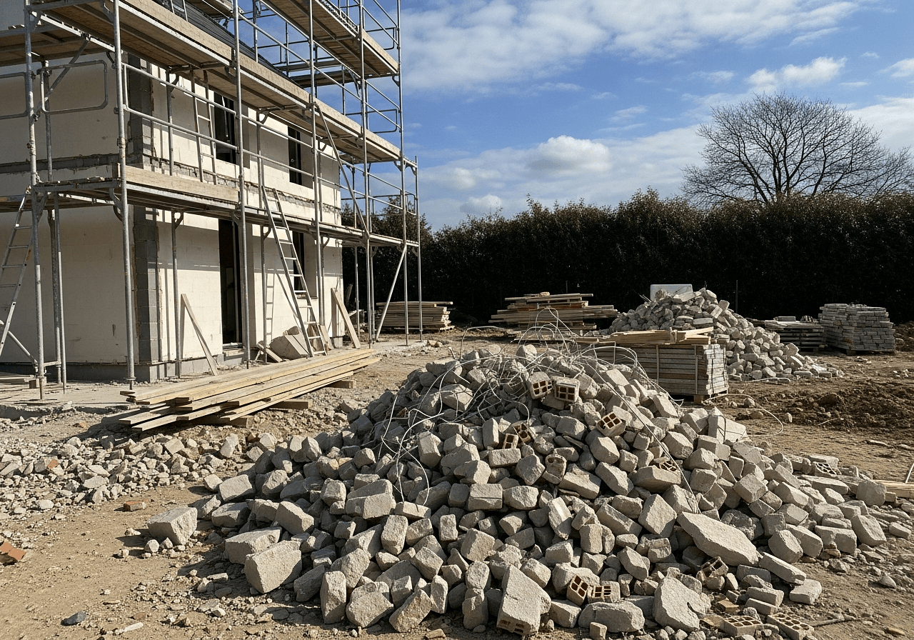 Wywóz gruzu a budowa domu – o czym pamiętać?